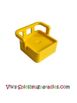 Lego Duplo Möbel Stuhl ohne Noppen mit Schienenrückenlehne (dupseatold)